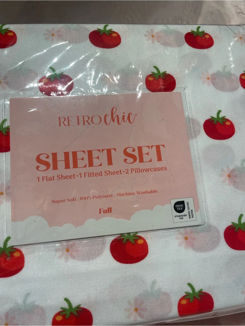 NWT Tomato Produce Sheet Set Size Full